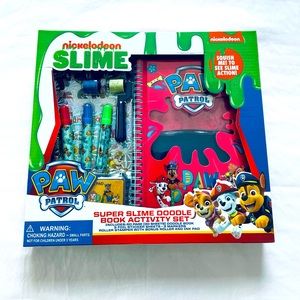 Paw patrol slime doodle book set new in box.